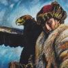 The Eagle Hunter, chalk pastel on paper, 2014.